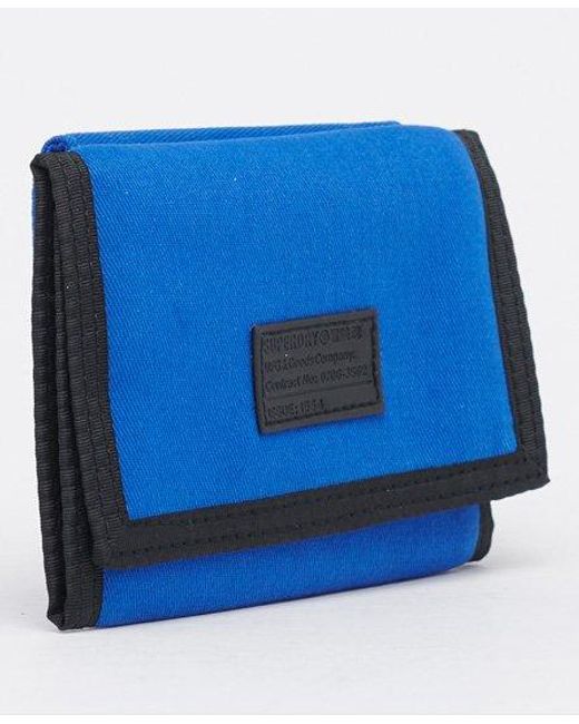 Superdry Workwear Velco Wallet in Blue for Men | Lyst