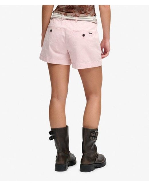 Superdry Pink Classic Chino Shorts