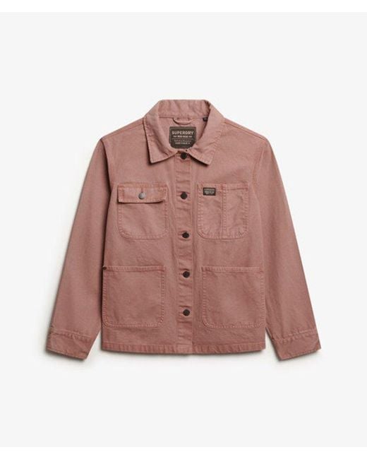 Superdry Red Chore Jacket