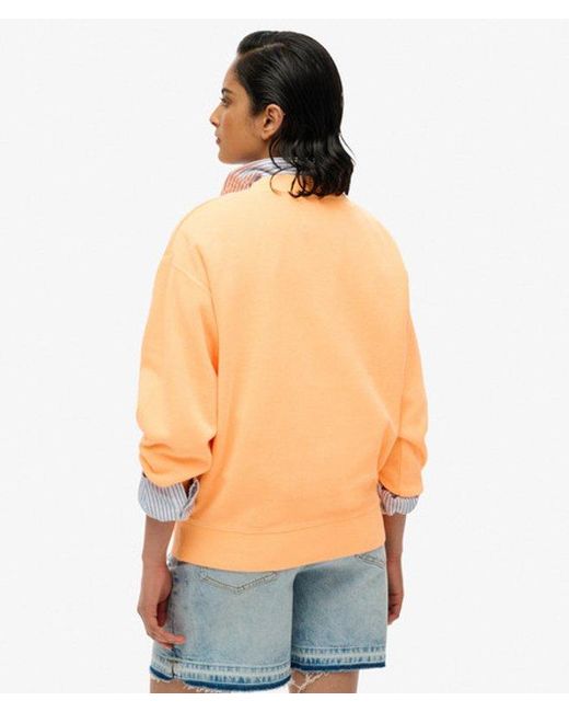Superdry Orange & Co Psych Surf Loose Crew Sweatshirt