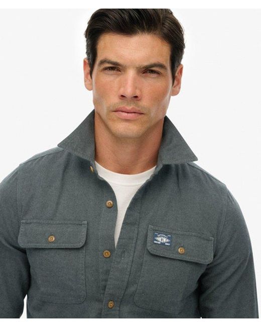 Superdry Gray & Co Trailsman Relaxed Fit Overshirt for men