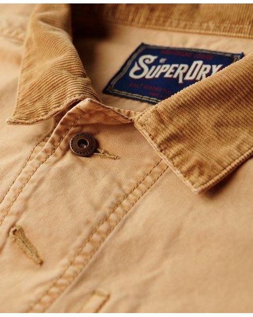 Superdry Natural Merchant Store Cotton Work Jacket for men