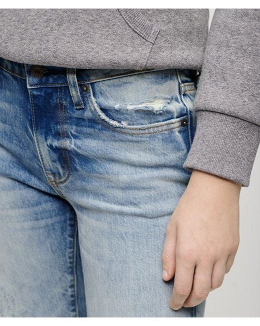 Superdry Blue & Co Organic Cotton Mid Rise Slim Jeans