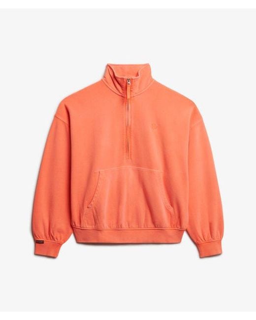 Superdry Orange & Co Studios Half Zip Sweatshirt