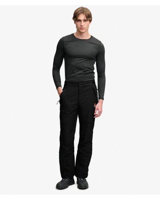 Superdry Black Slim Ski Pants for men