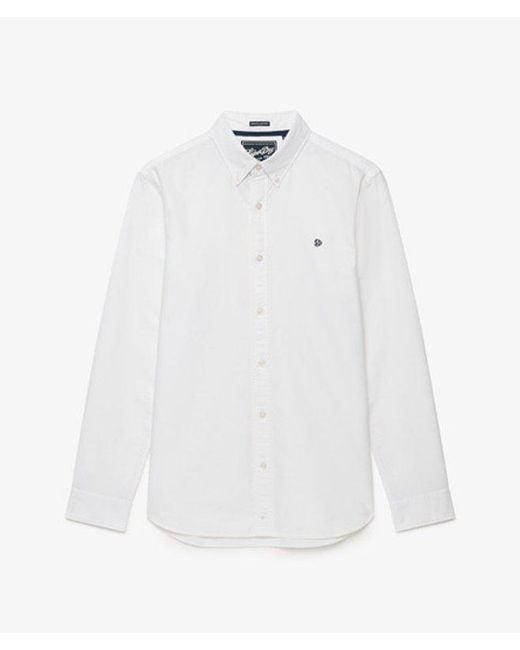 Superdry White & Co Classic Oxford Long Sleeve Shirt for men