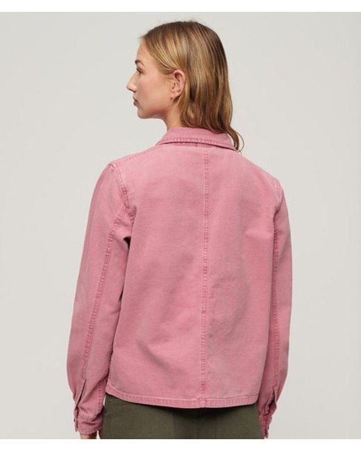 Superdry Pink & Co Four Pocket Chore Jacket