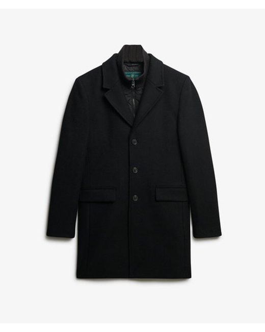Superdry Blue & Co Tailored Two-in-one Town Coat for men