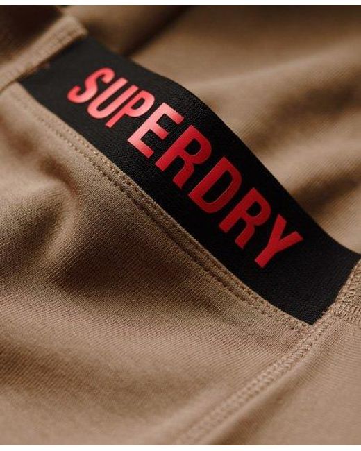 Superdry Brown Code Tech Relaxed Hoodie