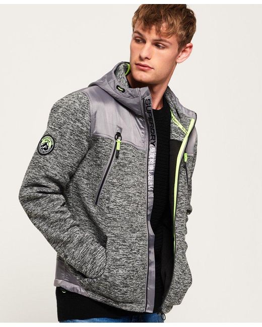 Superdry Mountain Hoodie Met Rits in het Grijs voor heren - Lyst