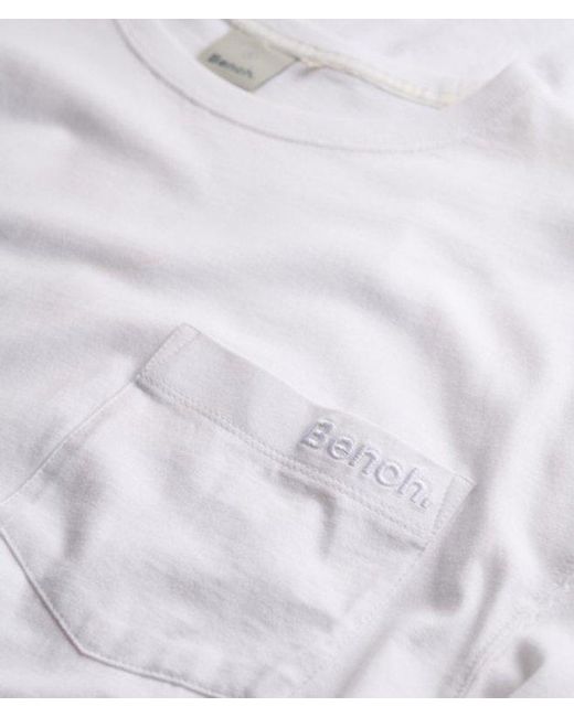 Superdry White Bench X & Co Bench Boxy Long Sleeve Pocket Top for men