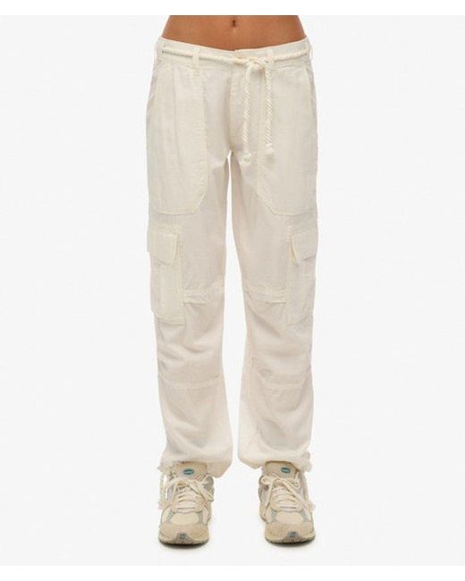 Superdry Green Lightweight Beach Cargo Pants