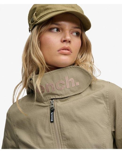 Superdry Green Bench X & Co Bench Hooded Funnel Neck Ripstop Jacket