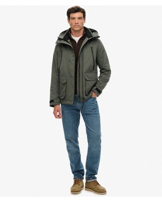 Superdry Green & Co Hooded Ultimate Embroidered Windbreaker for men
