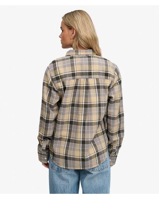 Superdry Blue Lumberjack Check Flannel Shirt