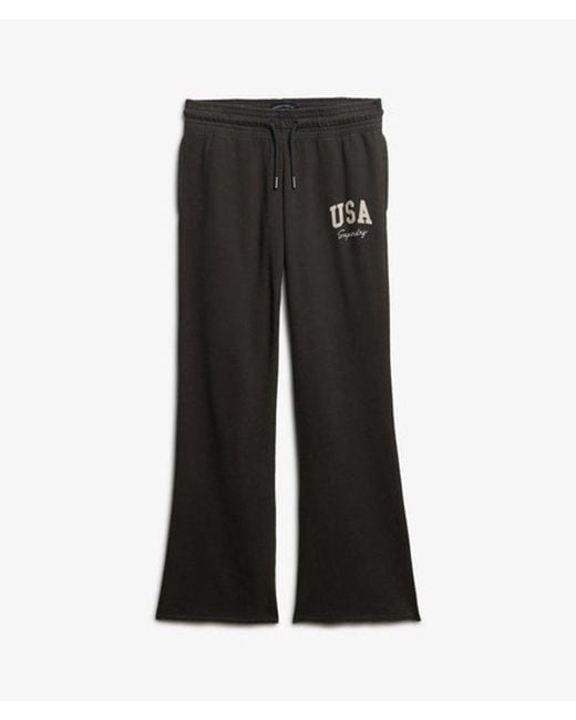 Superdry Gray & Co Athletic Essentials Low Rise Flare joggers