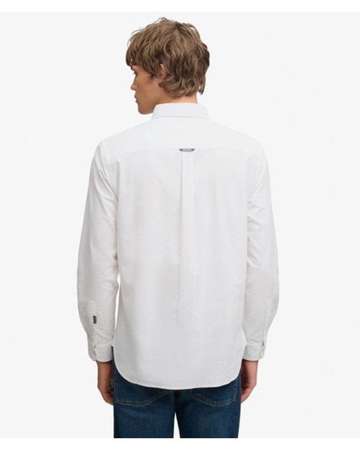 Superdry White & Co Classic Oxford Long Sleeve Shirt for men