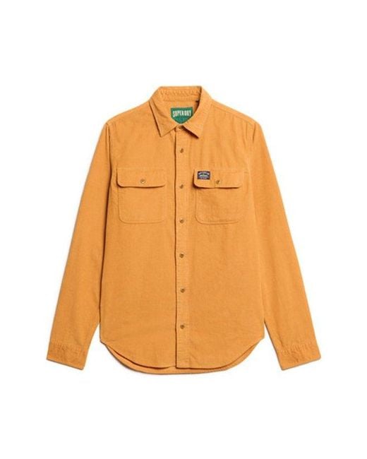 Superdry Orange & Co Trailsman Relaxed Fit Corduroy Shirt for men