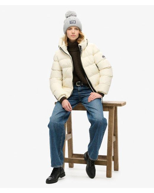 Superdry White & Co Hooded Sports Puffer Jacket