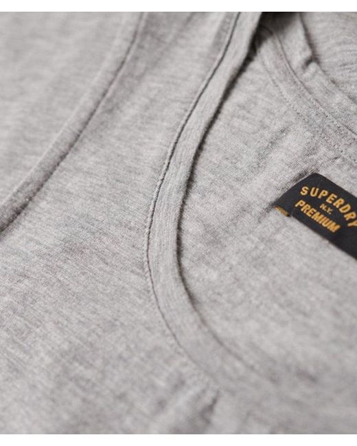 Superdry Gray & Co Ladies Classic Embroidered Scoop Neck Tank Top