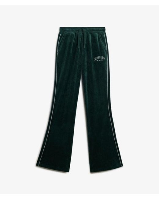 Superdry Green & Co Country Club Velour Straight joggers