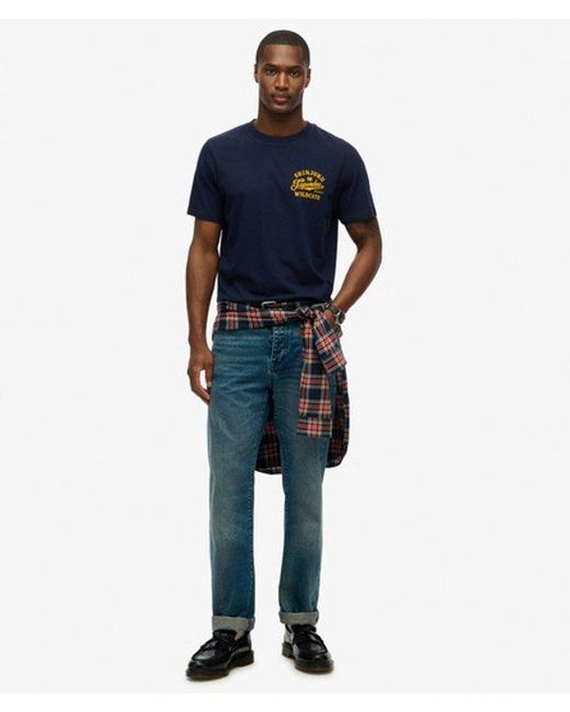 Superdry Blue & Co Athletic Relaxed T-shirt for men