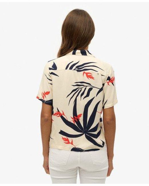 Superdry White Beach Resort Shirt