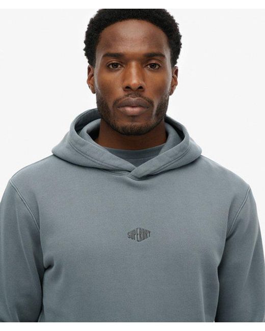 Superdry Blue Micro Logo Hood for men