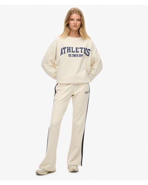 Superdry White & Co Athletic Essentials Applique Crew Sweatshirt