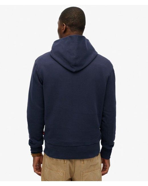 Superdry Blue Core Sport Hoodie for men
