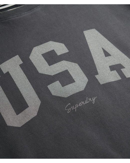 Superdry Gray & Co Athletic Essentials Relaxed Crew Sweatshirt