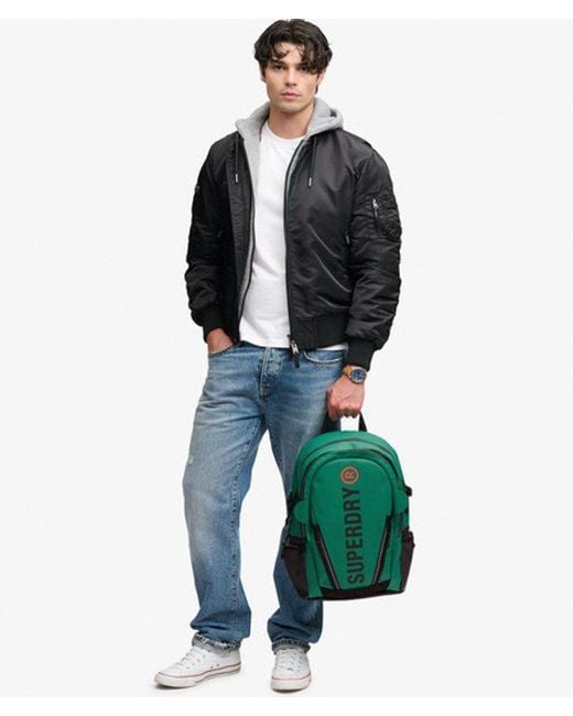 Superdry Green Tarp Rucksack