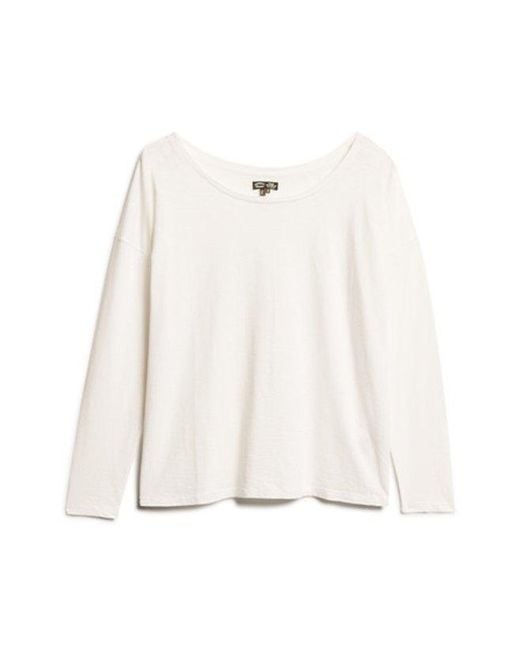 Superdry White & Co Long Sleeve Jersey Top