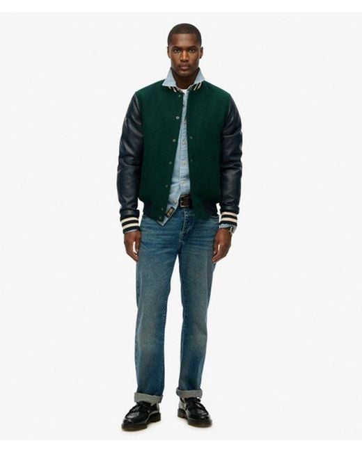 Superdry Green & Co College Bomber Jacket for men