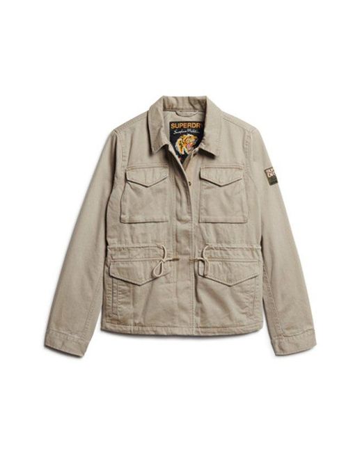 Superdry Natural & Co Embroidered M65 Military Jacket