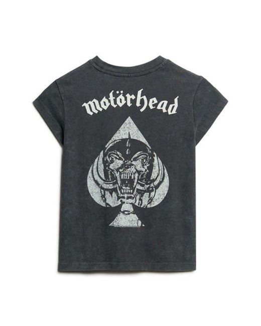 Superdry Green & Co Motörhead X & Co Cap Sleeve Band T-shirt