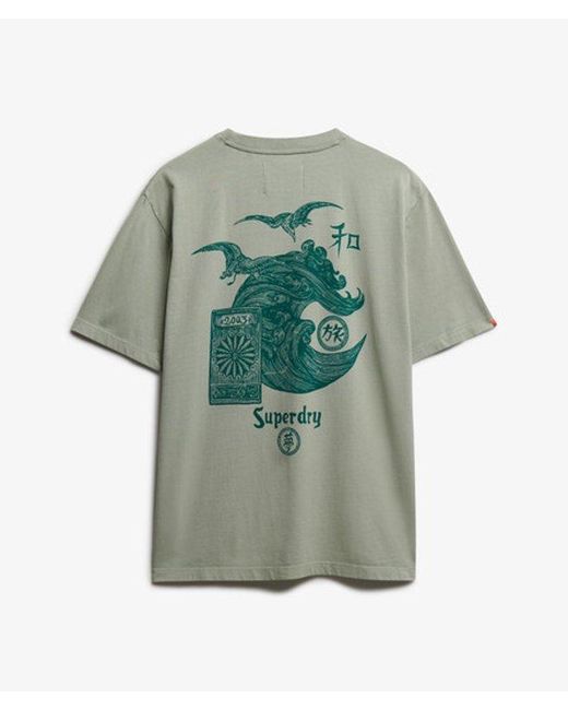 Superdry Gray & Co Tokyo Narrative Loose T-shirt for men