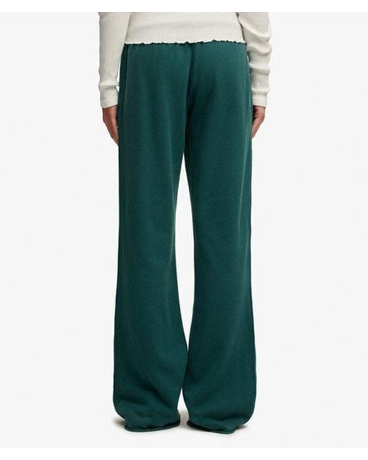 Superdry Green & Co Embroidered Athletic Essentials Low Rise Flare joggers