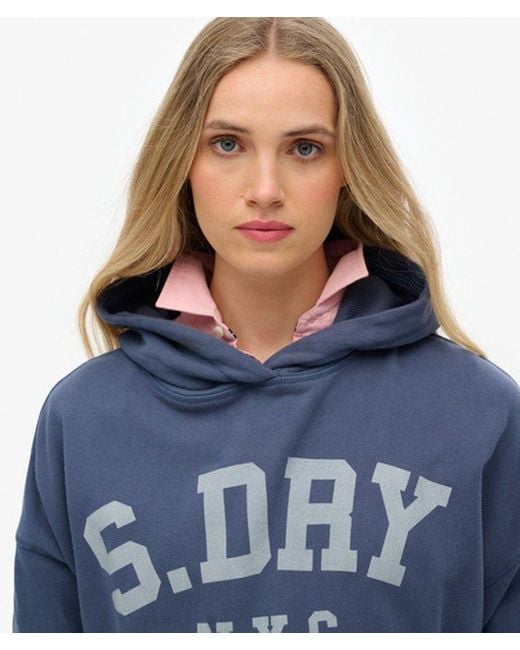 Superdry Blue & Co Athletic Essentials Relaxed Hoodie