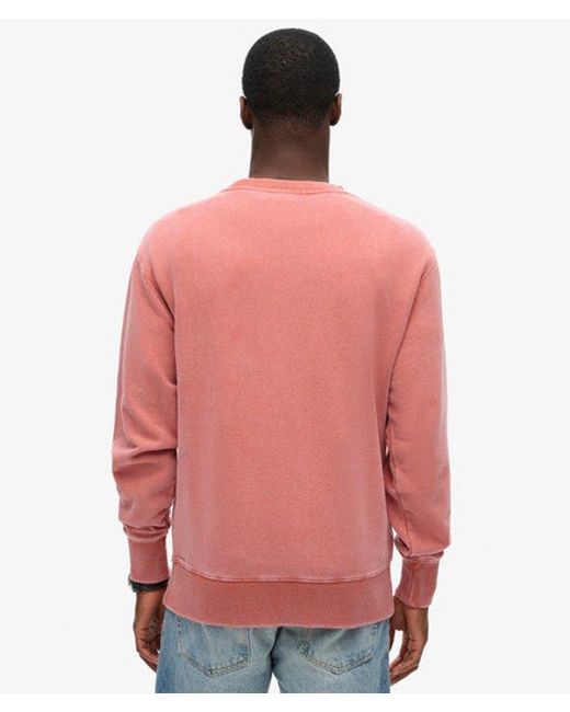 Superdry & Co Loose Fit Embroidered Logo Mechanic Crew Sweatshirt for men
