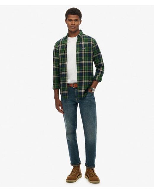 Superdry Green & Co Long Sleeve Cotton Lumberjack Shirt for men