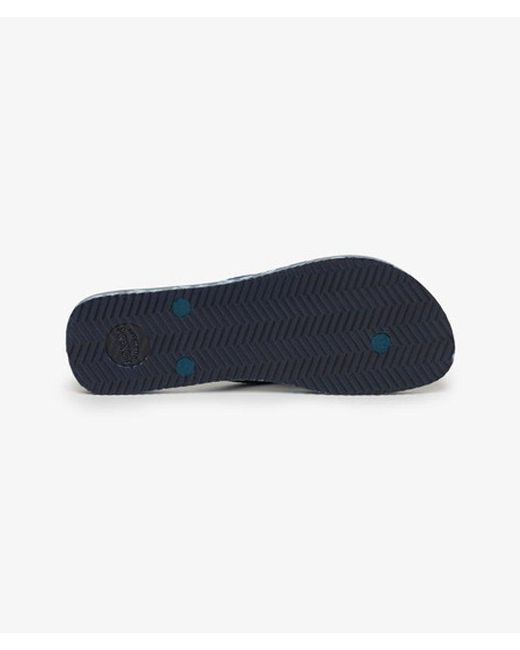 Superdry Blue & Co All Over Print Flip Flops