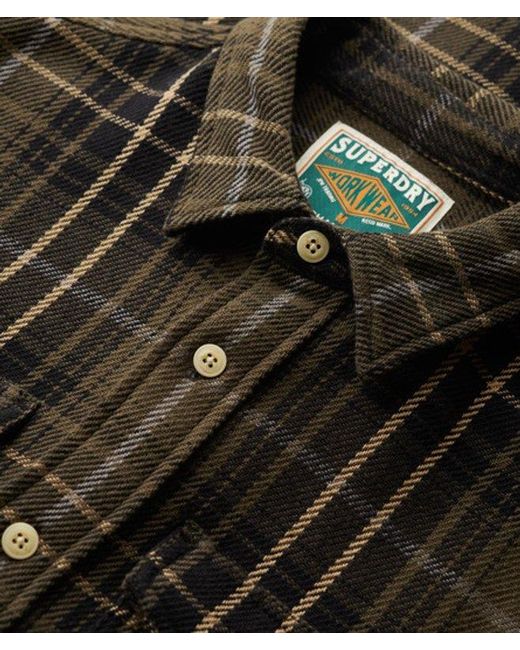 Superdry Black & Co The Merchant Store - Heavy Checked Shirt for men