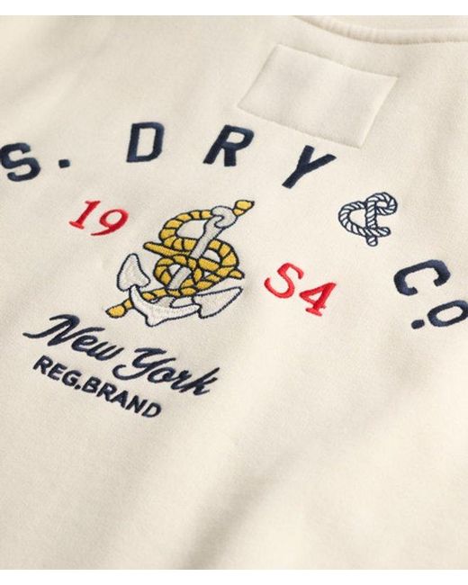 Superdry Natural & Co Heritage Nautical Half Zip Sweatshirt