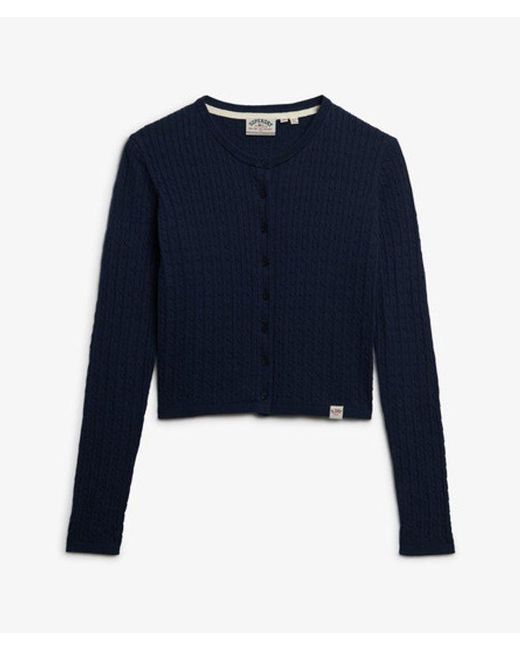 Superdry Microkabelvest in het Blue