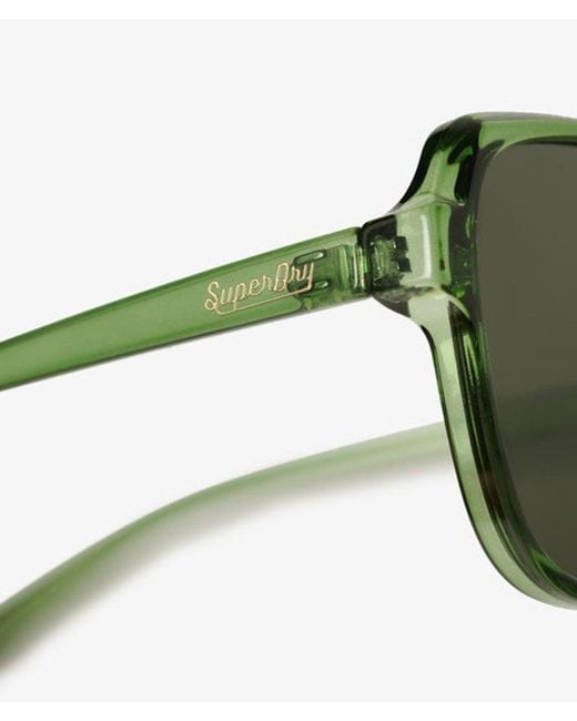 Femme Lunettes De Soleil Carrées Overtaille Taille: 1Taille Superdry en coloris Green