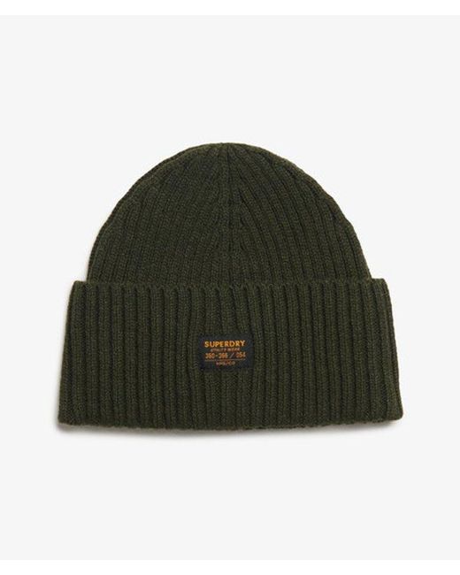 Superdry Green & Co Workwear Knitted Beanie Hat