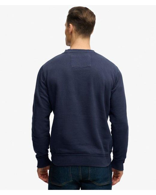 Superdry Blue & Co Vintage Athletic Tonal Crew Sweatshirt for men