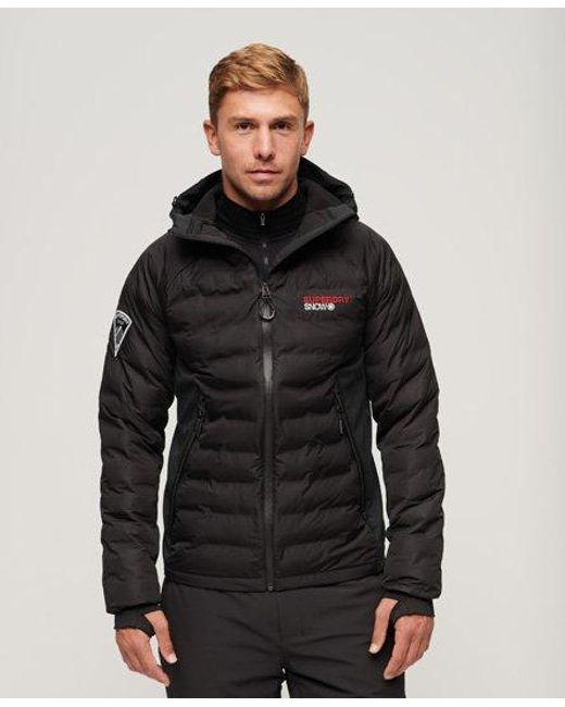 Superdry Black Sport Ski Softshell Mid Layer Jacket for men