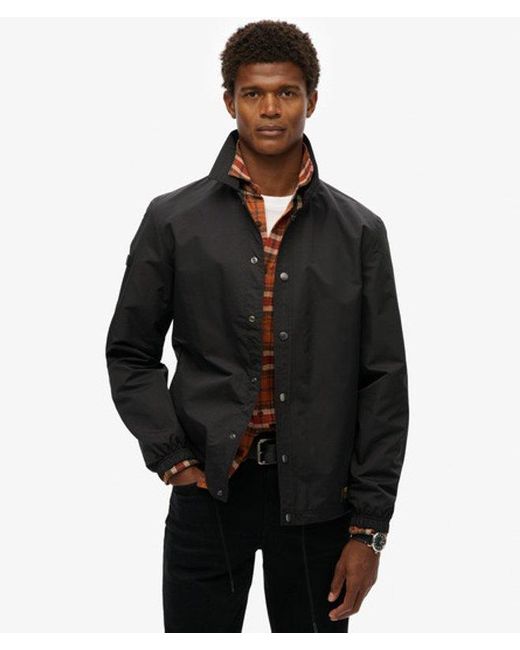 Superdry Black Surplus Otto Coach Jacket for men